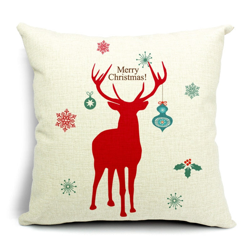 Christmas Pillow Covers - Multiple Designs - Warm your couches up for the holidays with these warm covers.