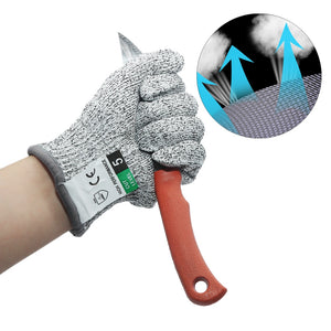 Anti Cut Gloves Safety Cut Proof Stab Resistant Stainless Steel Wire Metal Mesh Kitchen Butcher Cut-Resistant Tactical Gloves-Safety Gloves for Kitchen-I35Store-