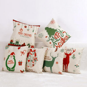 Christmas Pillow Covers - Multiple Designs - Warm your couches up for the holidays with these warm covers.