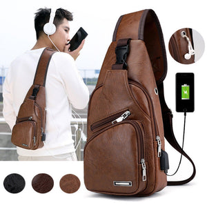 Men's USB Charging Chest Bag-Bag-I35Store-