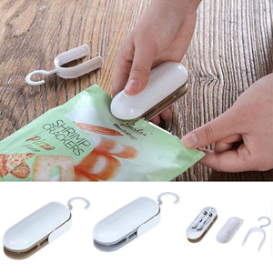 Mini Portable Handy Package Sealing Machines For Plastic Snacks Bags Heat Sealer Vacuum Resealer Kitchen Storage New Arrival-Hand resealer for bags-I35Store-