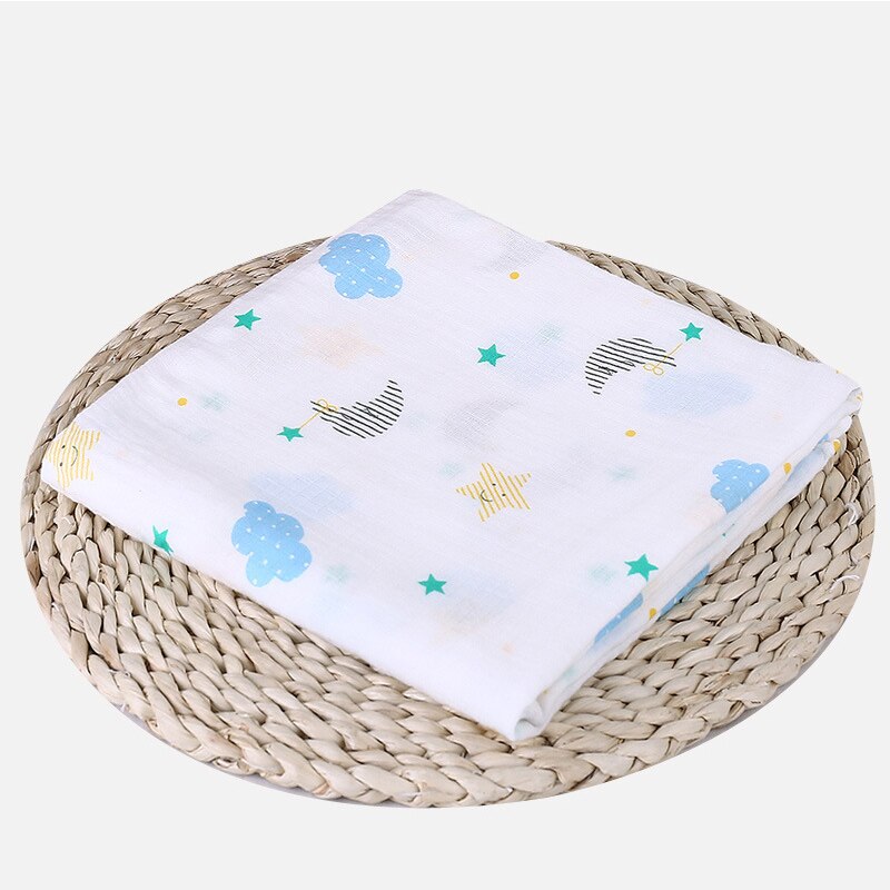 1Pc Muslin 100% Cotton Baby Swaddles Soft Newborn Blankets Bath Gauze Infant Wrap sleepsack Stroller cover Play Mat-Newborn Bath Towels-I35Store-