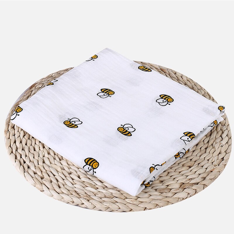 1Pc Muslin 100% Cotton Baby Swaddles Soft Newborn Blankets Bath Gauze Infant Wrap sleepsack Stroller cover Play Mat-Newborn Bath Towels-I35Store-