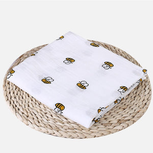 1Pc Muslin 100% Cotton Baby Swaddles Soft Newborn Blankets Bath Gauze Infant Wrap sleepsack Stroller cover Play Mat-Newborn Bath Towels-I35Store-