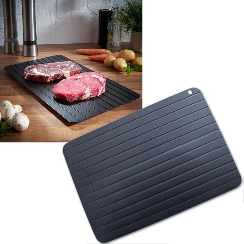 1pcs Defrost Tray Fast Thaw Frozen Meat Fish Sea Food Plate Board Defrosting Tray Kitchen Gadget Tool Dropshipping-Cooking Plate-I35Store-