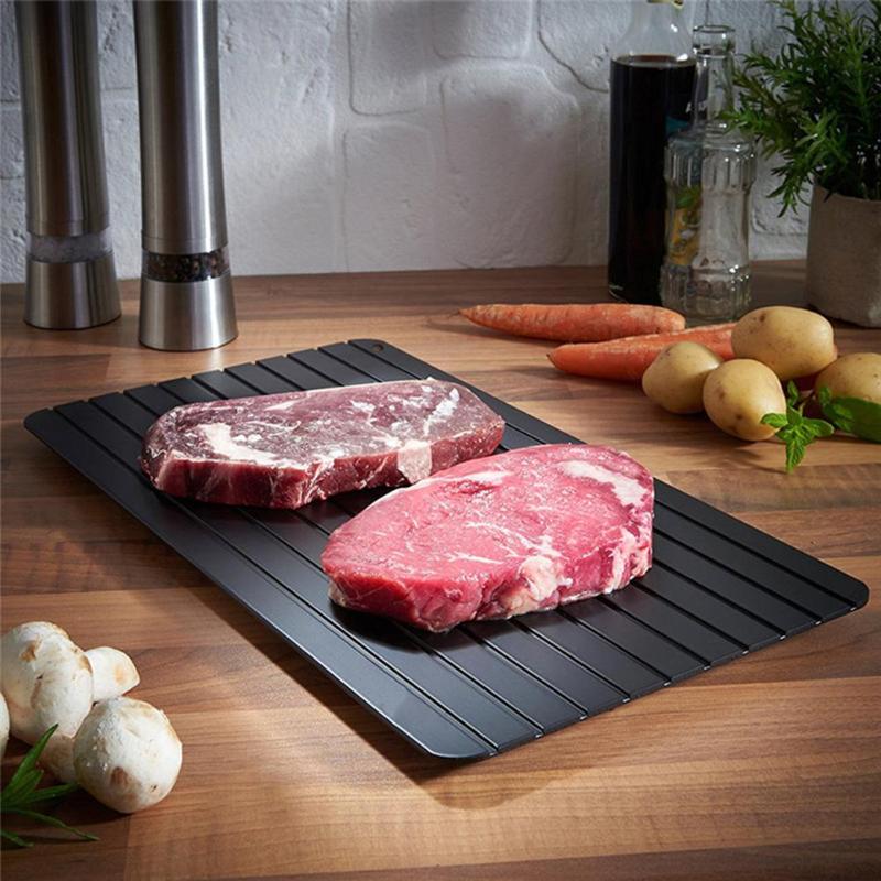 1pcs Defrost Tray Fast Thaw Frozen Meat Fish Sea Food Plate Board Defrosting Tray Kitchen Gadget Tool Dropshipping-Cooking Plate-I35Store-