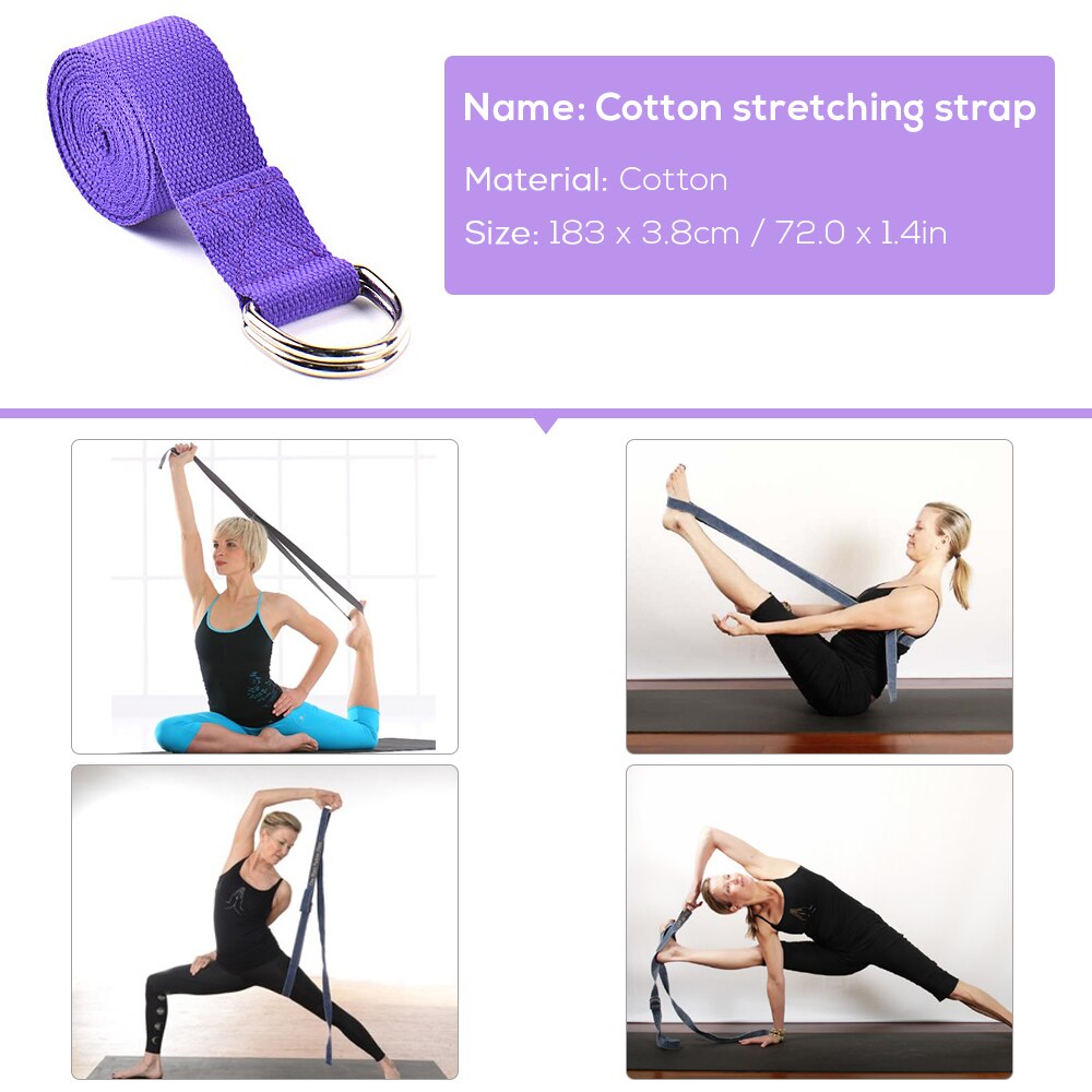 5pcs Yoga Accessories Set Yoga Ball Yoga Blocks Stretching Strap Resistance Loop Band Exercise Band Home Gym Fitness Equipment-Yoga Exercise Kit-I35Store-