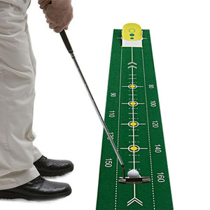 Professional Portable Roll Up Accurate Golf Club Putt Trainer Putting Green Mat Simulator Indoor Outdoor Training Aid Equipment-Golf Practice-I35Store-