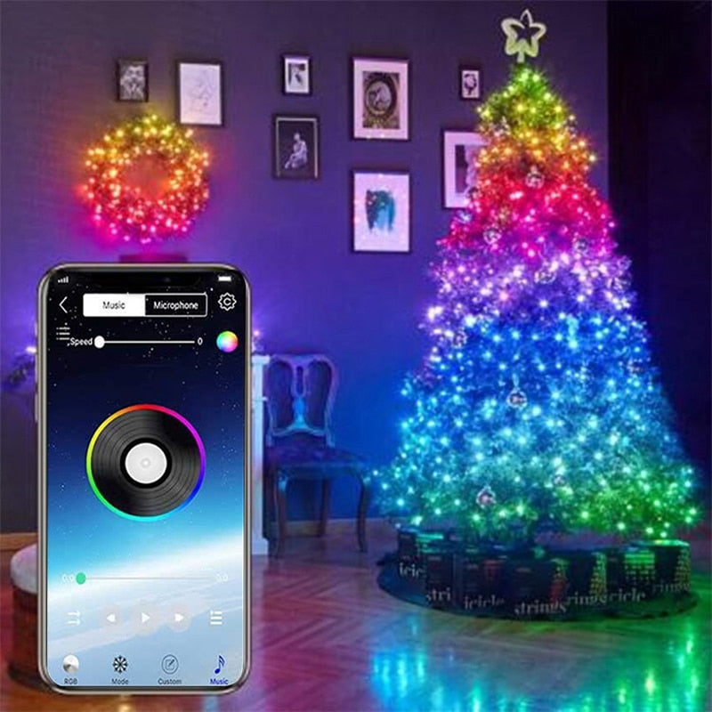 Christmas Tree String Lights - LED with USB and WIFI - Programable