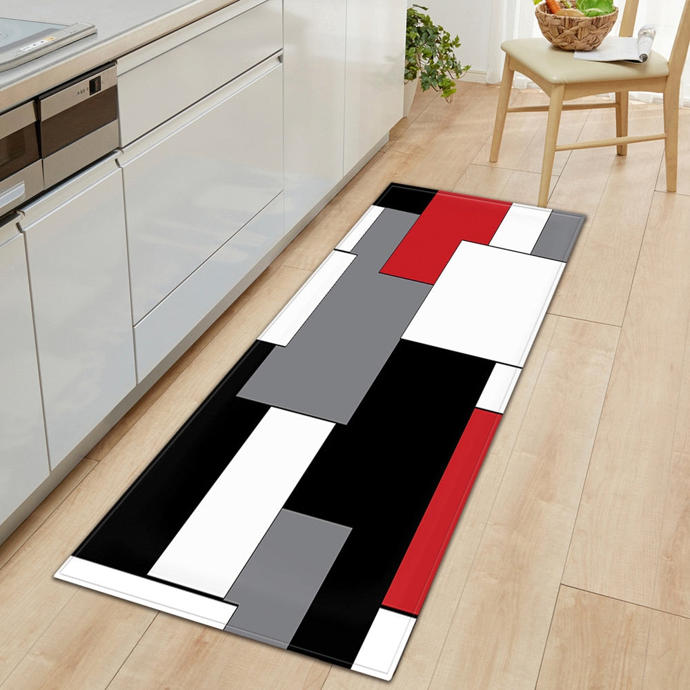 Wonderful Modern Kitchen Floor Mat, Home Floor Decor, slip resistant Rug.