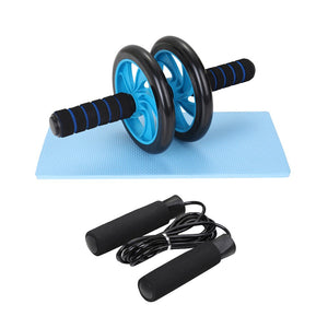 Muscle Exercise Equipment Abdominal Press Wheel Roller Home Fitness Equipment Gym Roller Trainer with Push UP Bar Jump Rope-Exercise Equipment-I35Store-